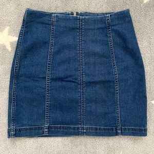 Free People Modern Femme Denim Mini Skirt